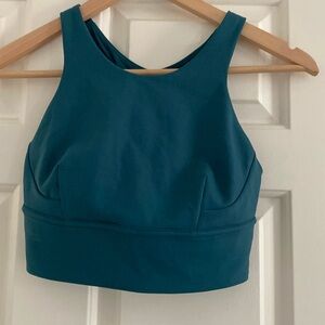 lululemon athletica Teal High-Neck Sports Bra